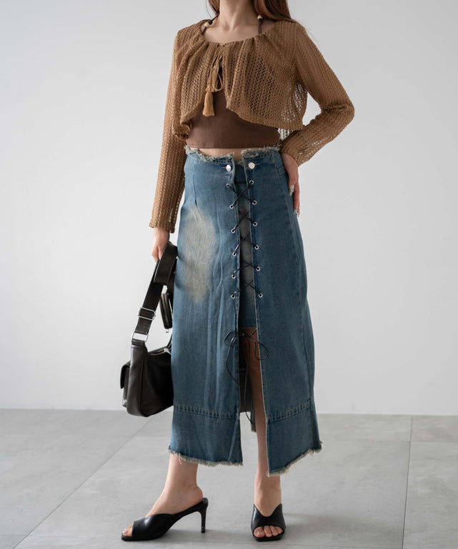 ブラウン　モデル：155㎝　F着用