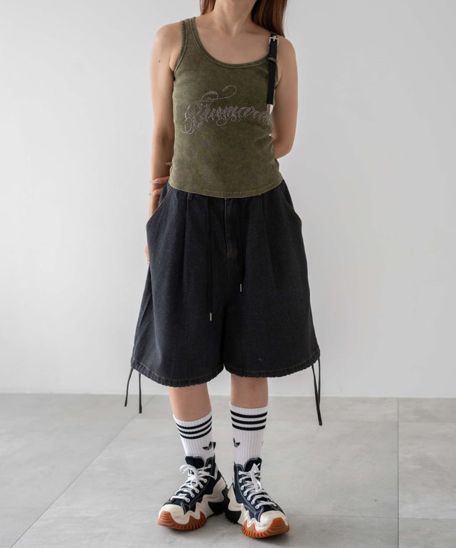 アイラブD&G タンクトップ　ラインストーン　ハート　y2k レア　ロゴ 平成 Y2K タンクトップ キラキラ | Pay ID