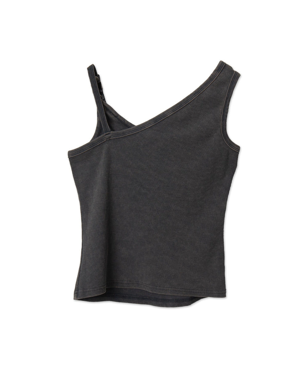 ショルダーストラップラインストーンタンク