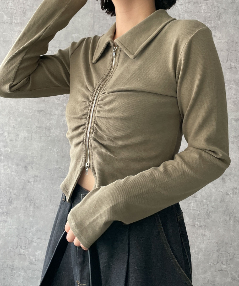 カーキ　モデル:155cm F着用