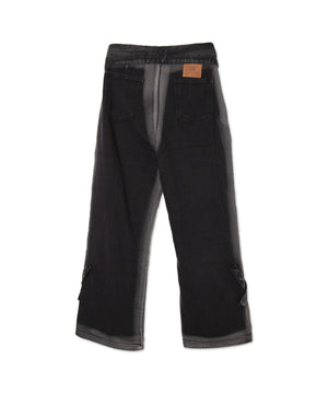 ウエストロールダウン2ラインデニム