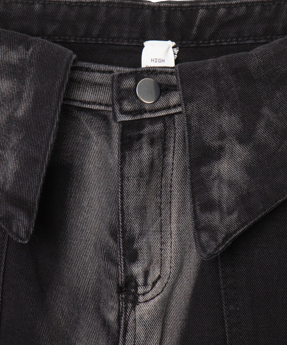 ウエストロールダウン2ラインデニム