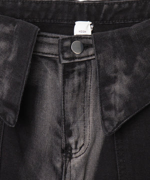 ウエストロールダウン2ラインデニム