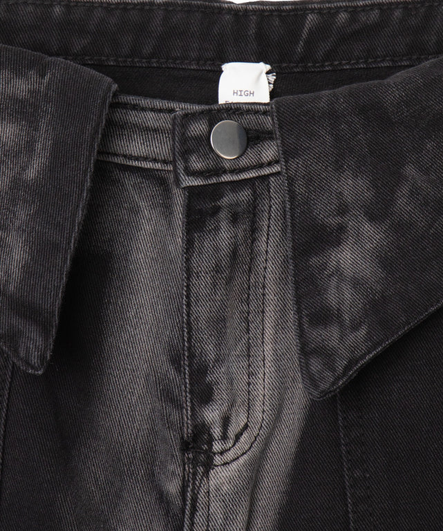 ウエストロールダウン2ラインデニム