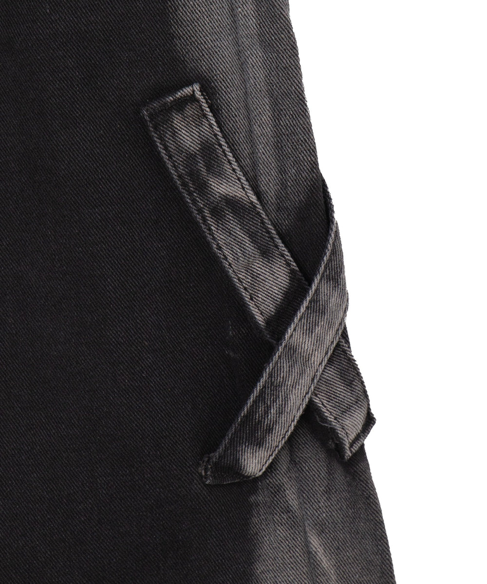 ウエストロールダウン2ラインデニム