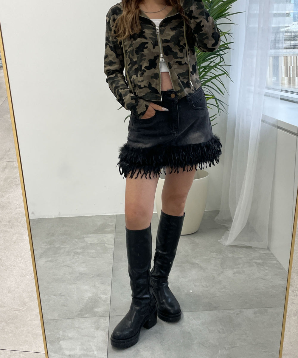 ブラック　モデル:155cm F着用