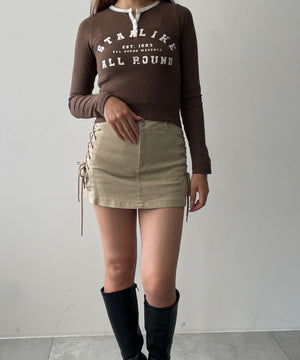 ブラウン　モデル:155cm F着用