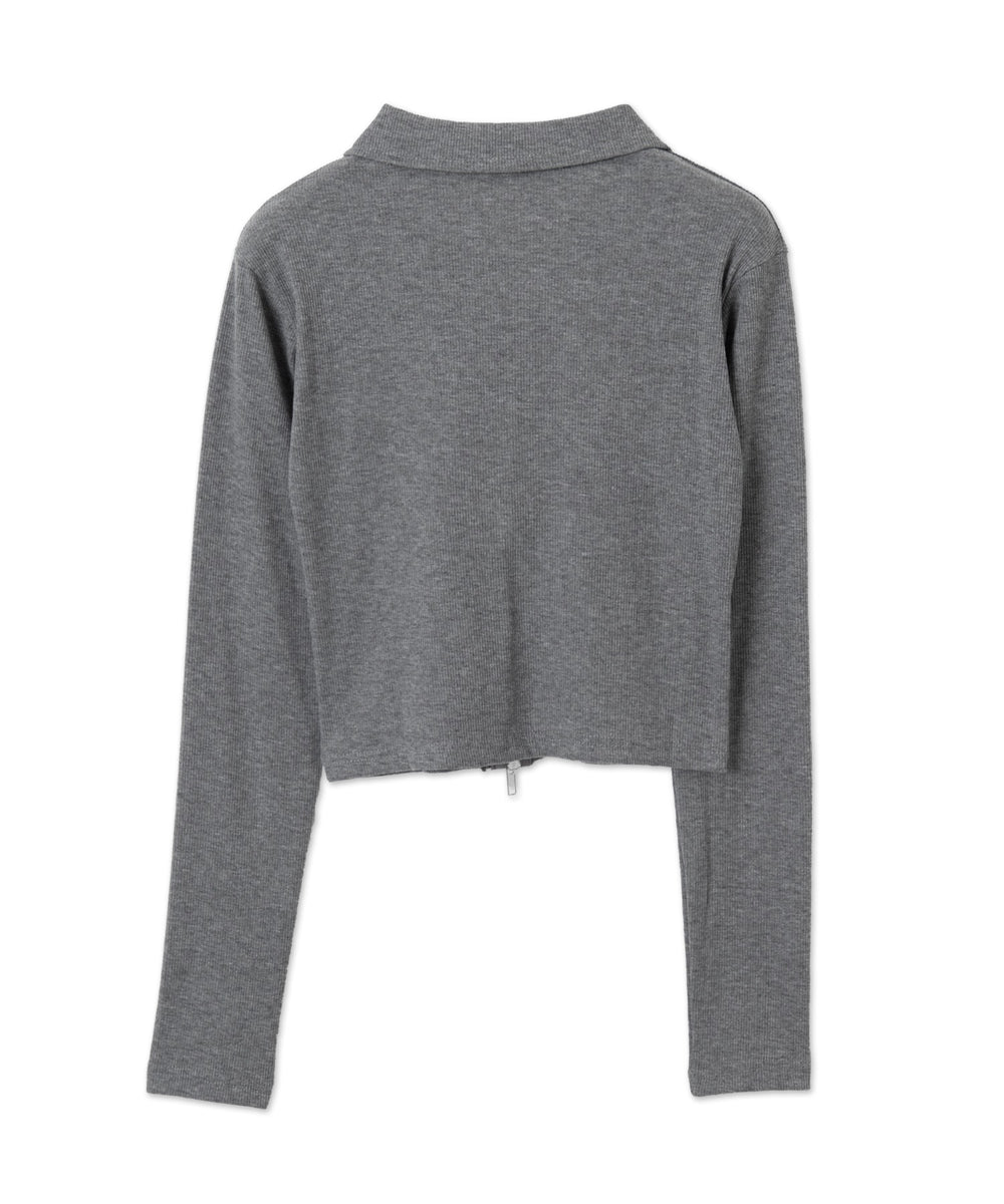 WジップナンバリングロゴロンT