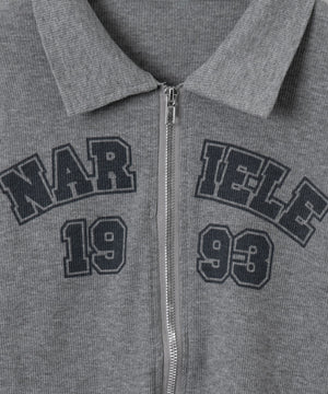 WジップナンバリングロゴロンT