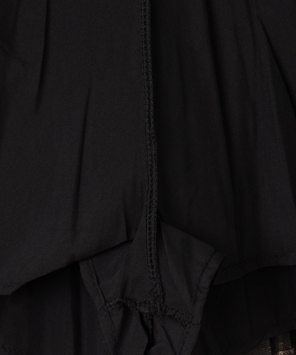 ベルト付きチェックプリーツミニスカパン