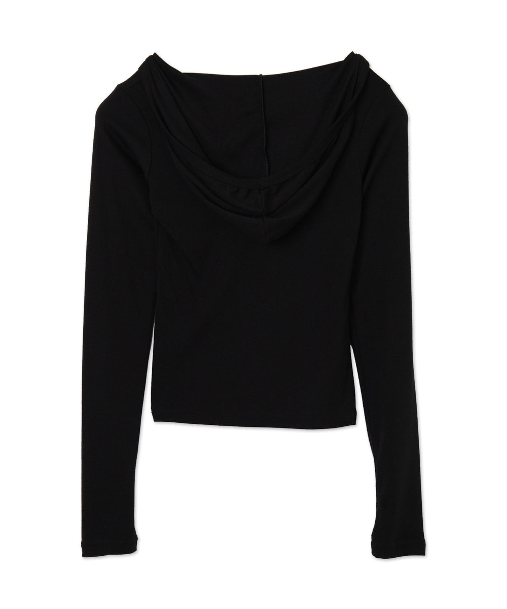 ハートグラフィックフードトップス