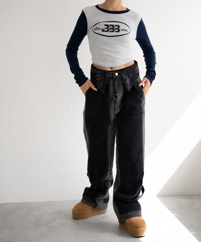 ネイビー　モデル:155cm F着用