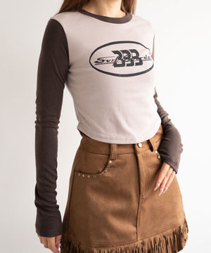 ブラウン　モデル:155cm F着用