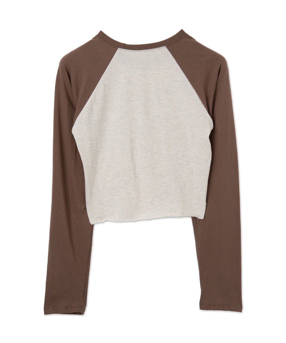 ラグランナンバリングスリーブロンT