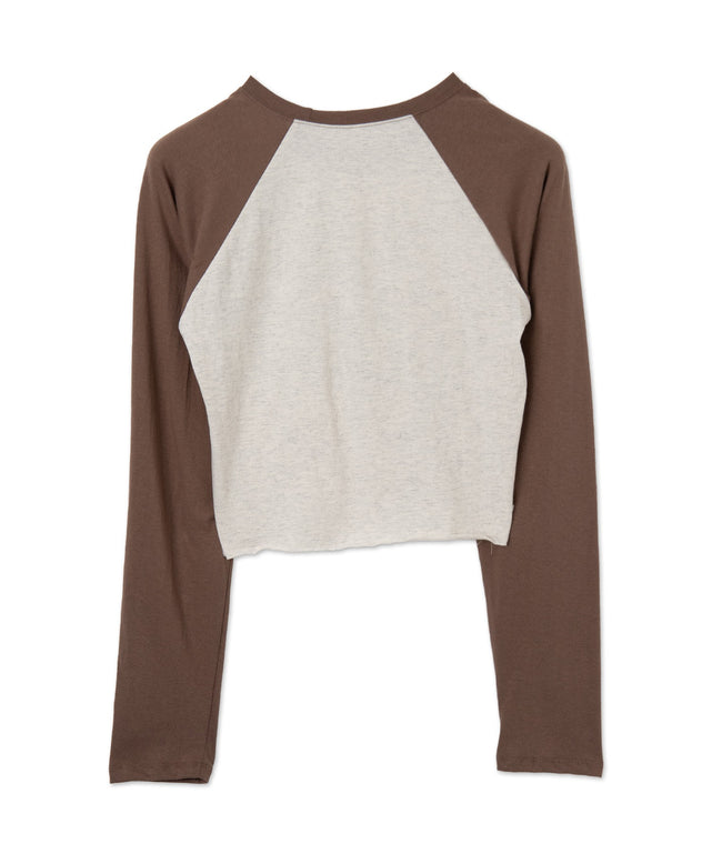 ラグランナンバリングスリーブロンT