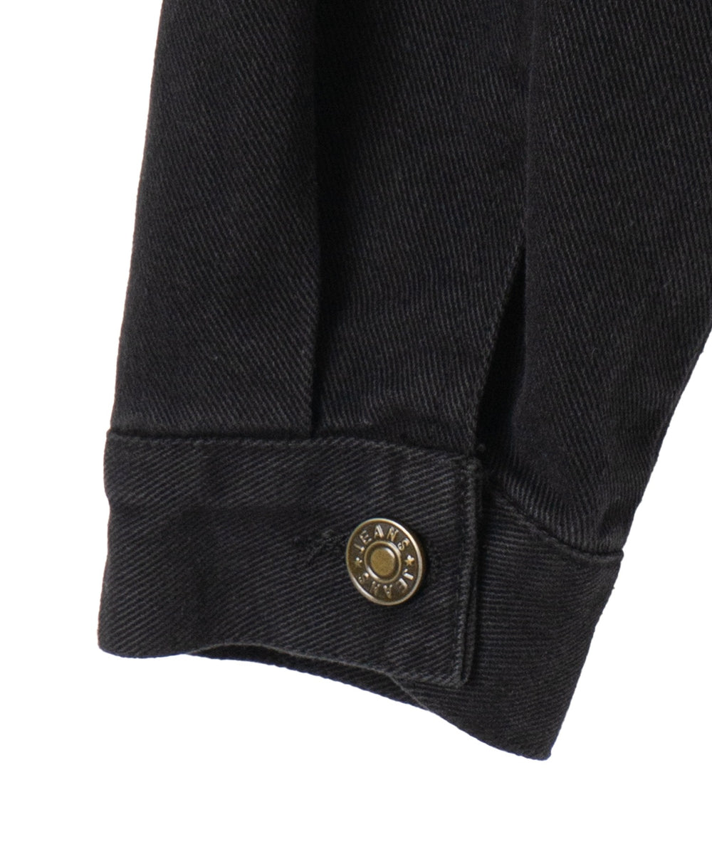 Wジップクロップドバイカーデニムジャケット