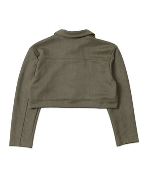 起毛PUブルゾン