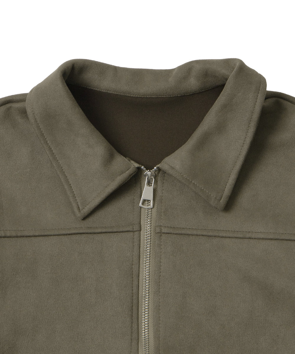 起毛PUブルゾン