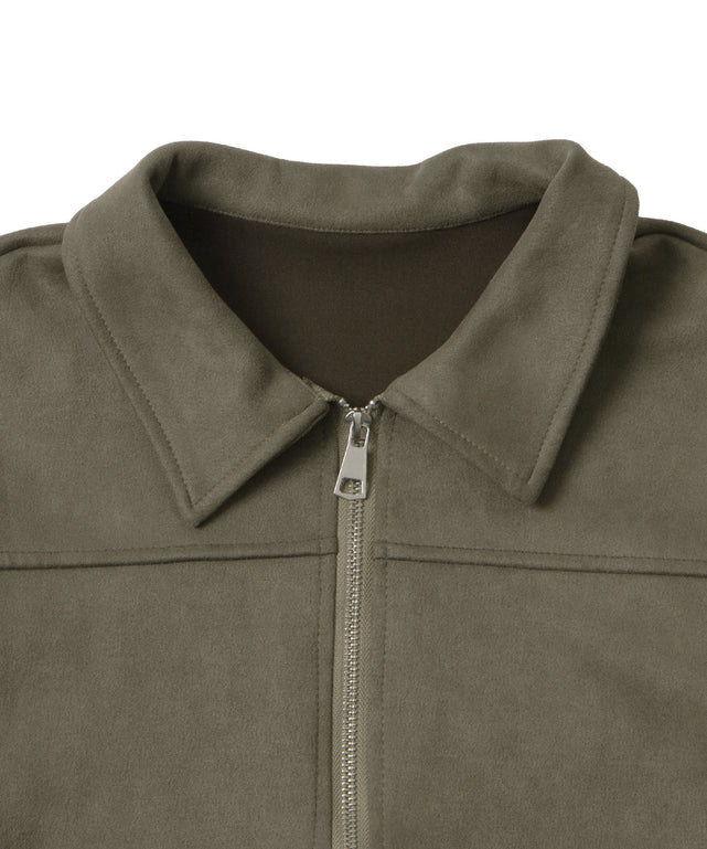 起毛PUブルゾン