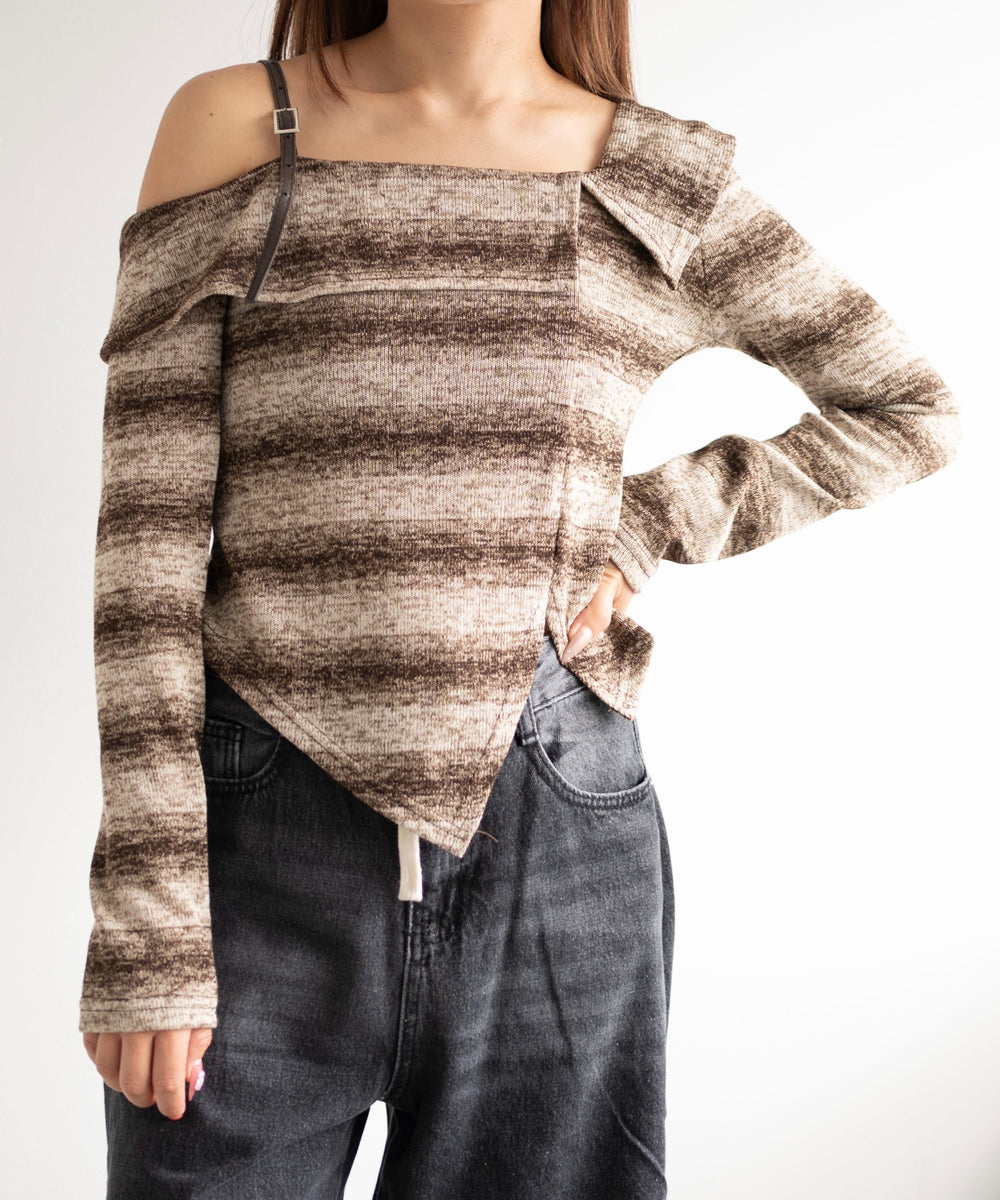 ブラウン　モデル:155cm F着用