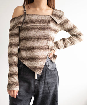 ブラウン　モデル:155cm F着用