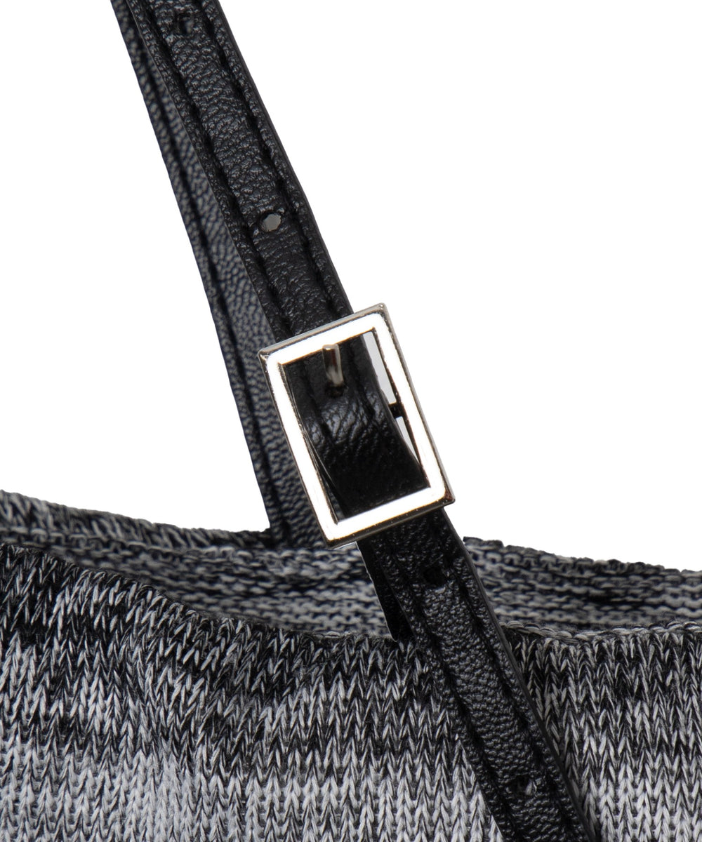 ストラップショルダーボーダーニット