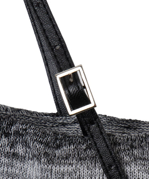 ストラップショルダーボーダーニット