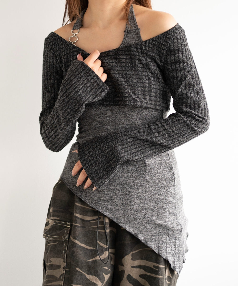 チャコール　モデル:155cm F着用