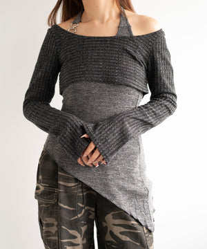 チャコール　モデル:155cm F着用