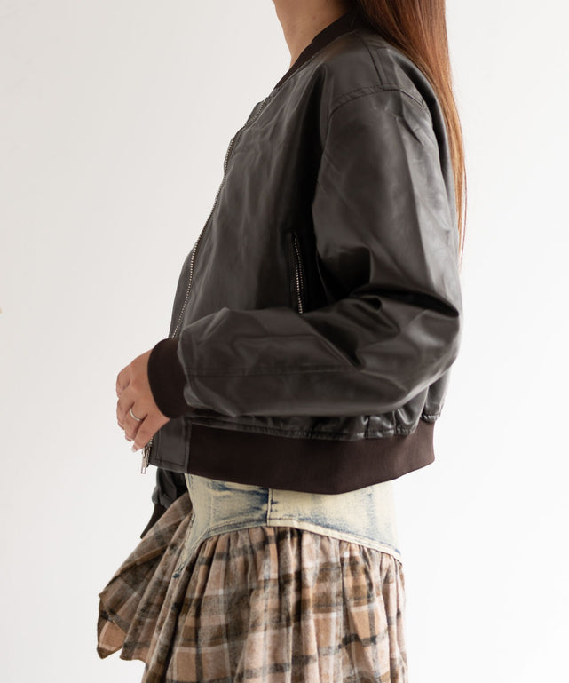 ブラウン モデル:155cm F着用