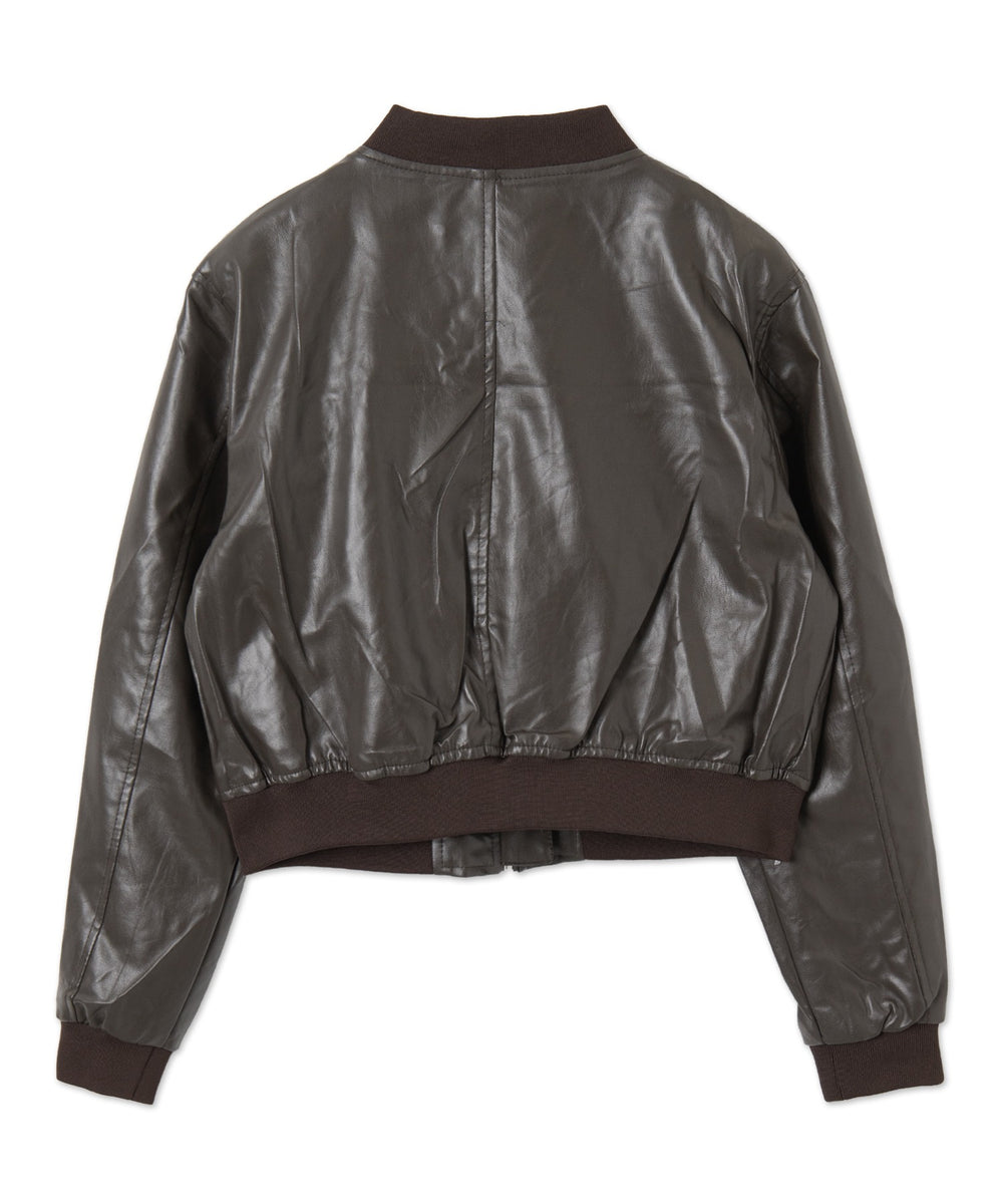 ヴィンテージPUボンバージャケット