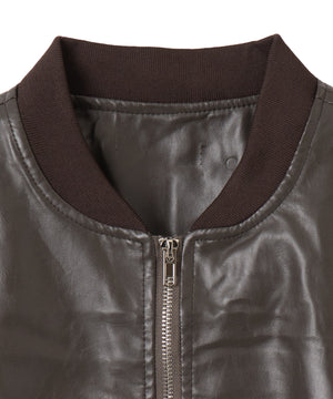 ヴィンテージPUボンバージャケット