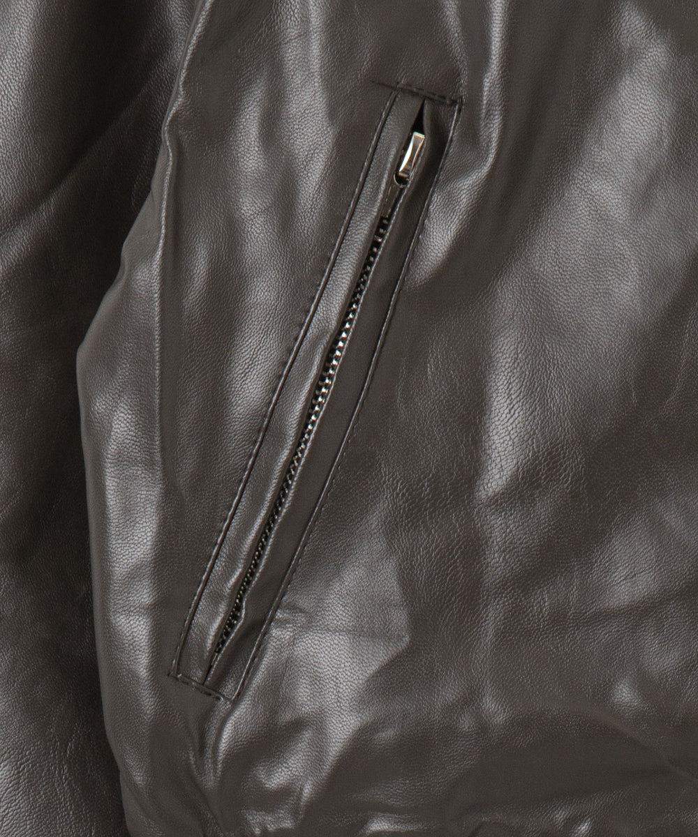 ヴィンテージPUボンバージャケット