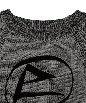 フリンジクロップドニット