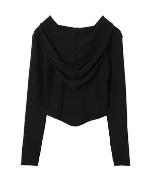 ロゴWジップパーカー