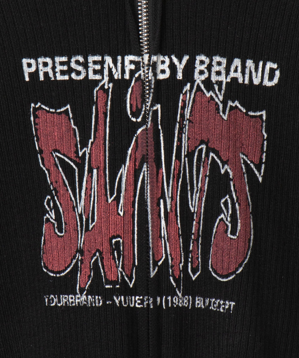 ロゴWジップパーカー