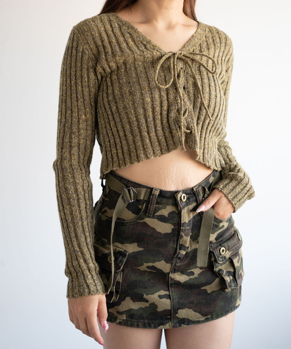 カーキ　モデル:155cm F着用