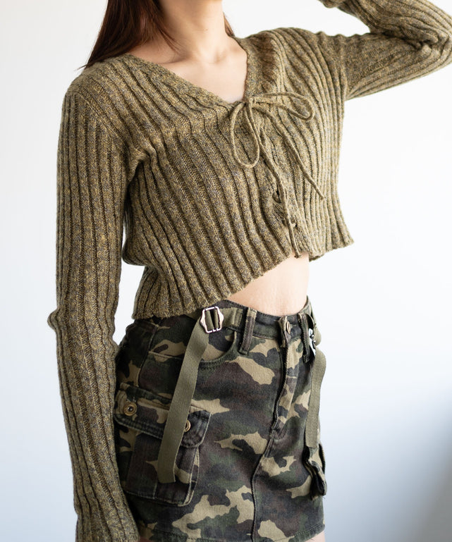 カーキ　モデル:155cm F着用