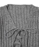 フロントレースアップニット