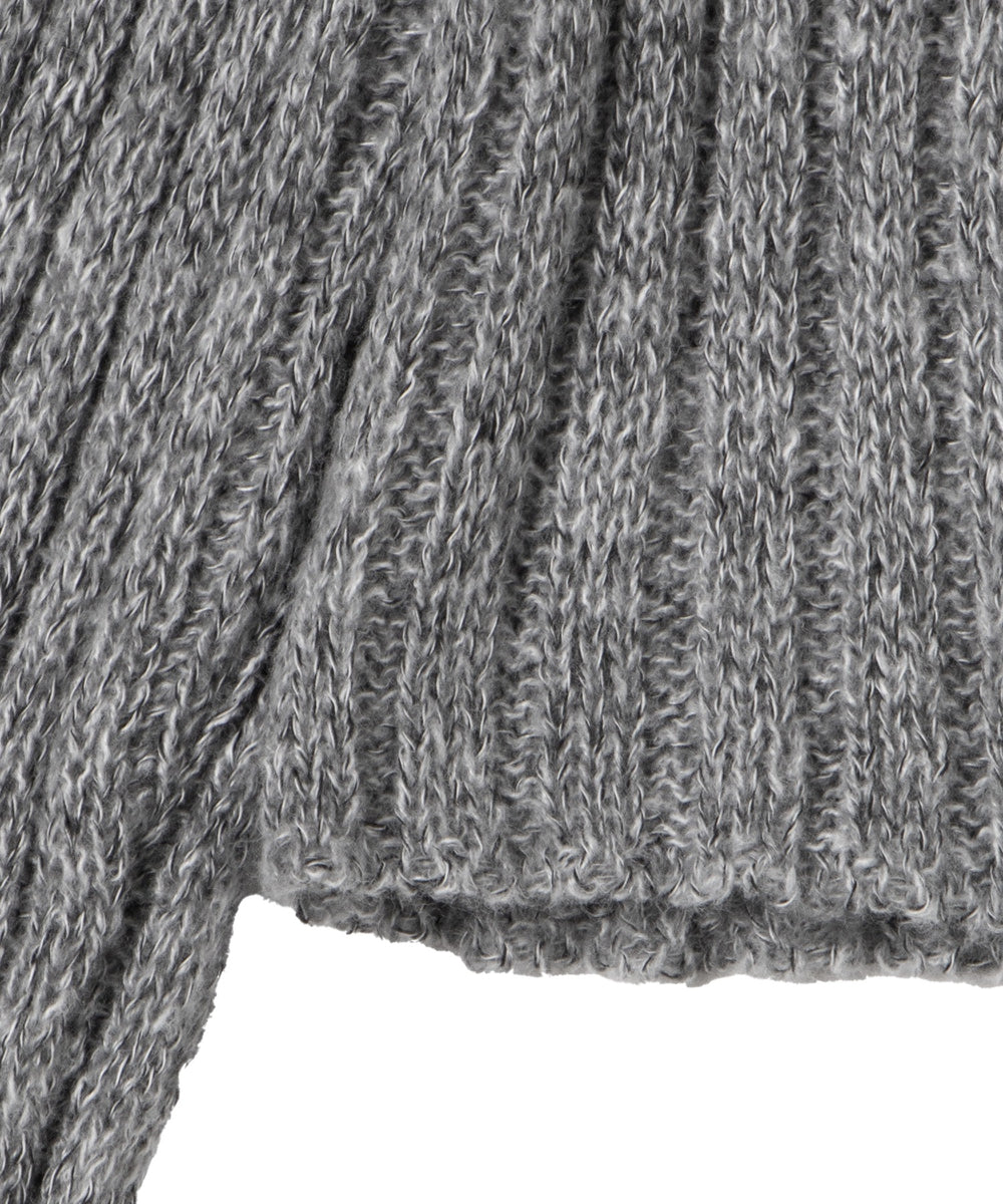 フロントレースアップニット