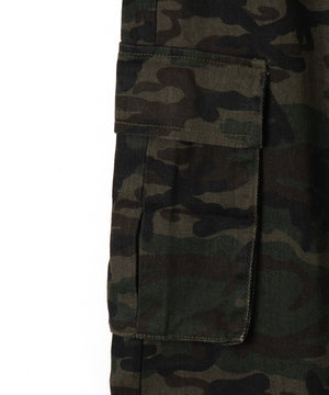 カモフラジップカーゴスカート