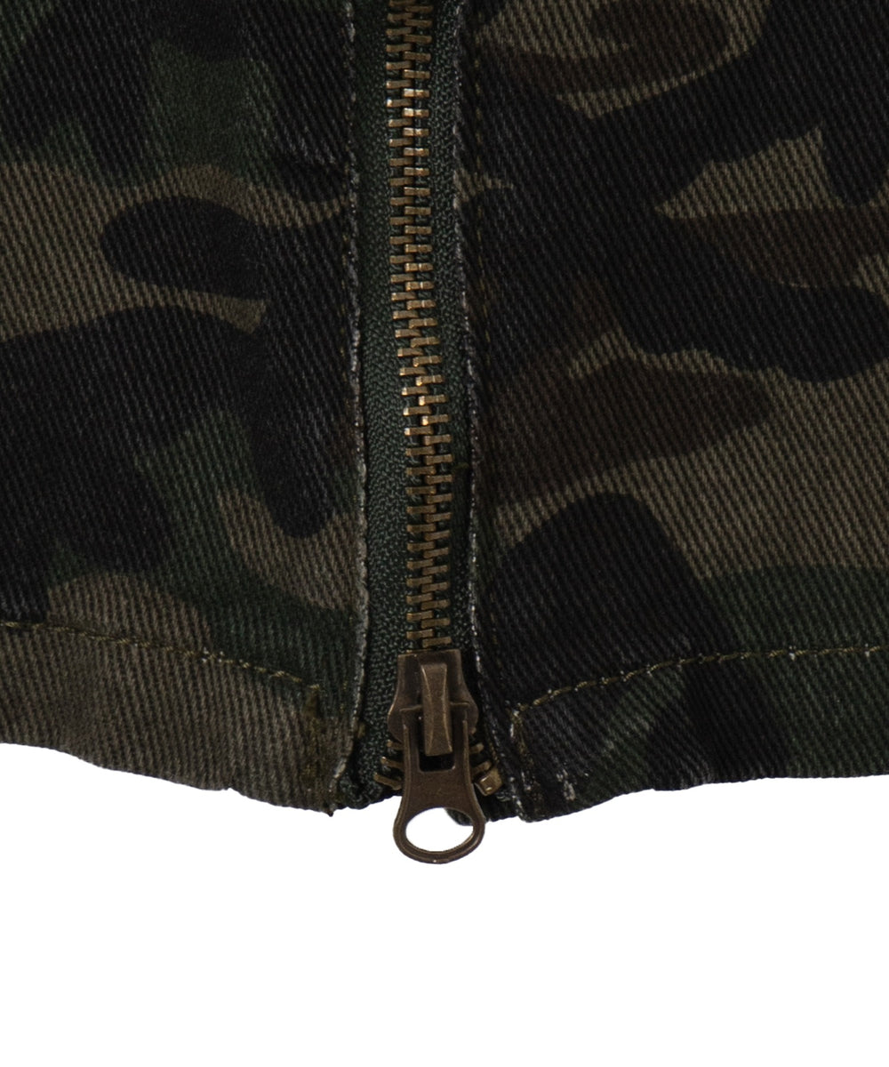 カモフラジップカーゴスカート