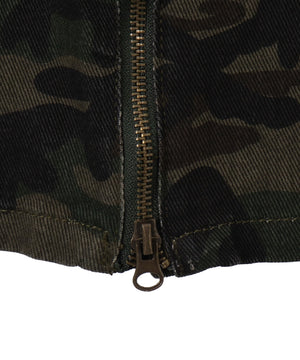 カモフラジップカーゴスカート