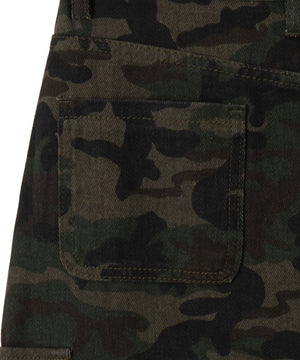 カモフラジップカーゴスカート