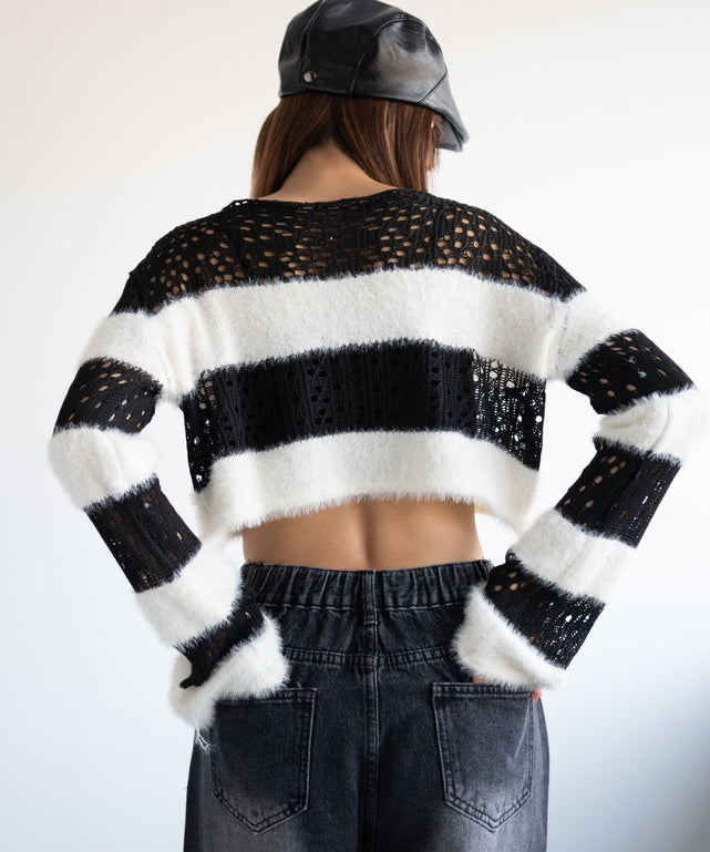 ＜ほぼ未使用＞KITH シャドウ柄ニット　L ほぼ未使用＞KITH シャドウ柄ニット L