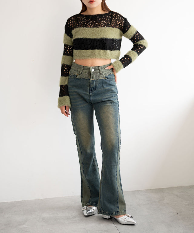 カーキ モデル:155cm F着用