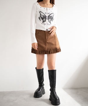 ホワイト 　モデル:155cm F着用