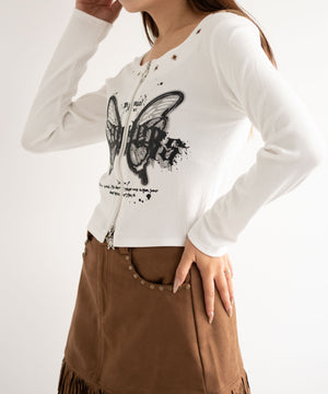 ホワイト 　モデル:155cm F着用