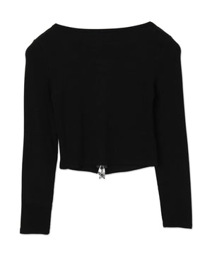 バタフライアイレットWジップトップス