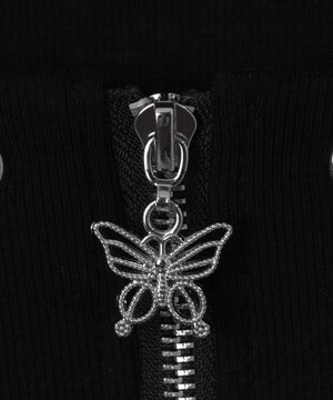 バタフライアイレットWジップトップス